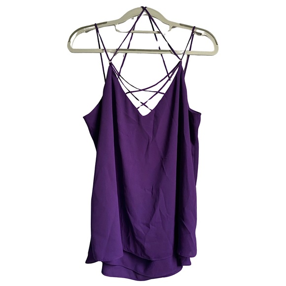 Express Cage Front Spaghetti Strap Tank - Picture 1 of 8